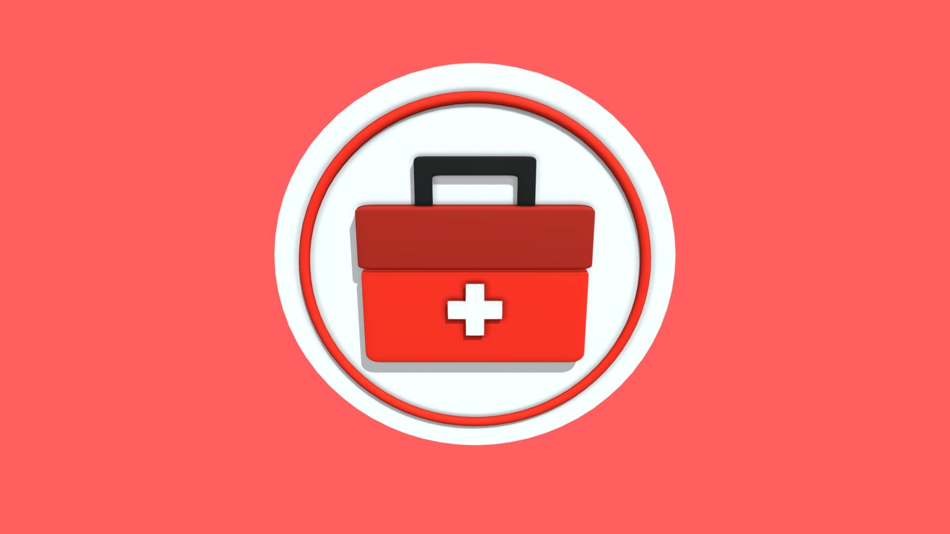 First Aid Kit Icon 3d model