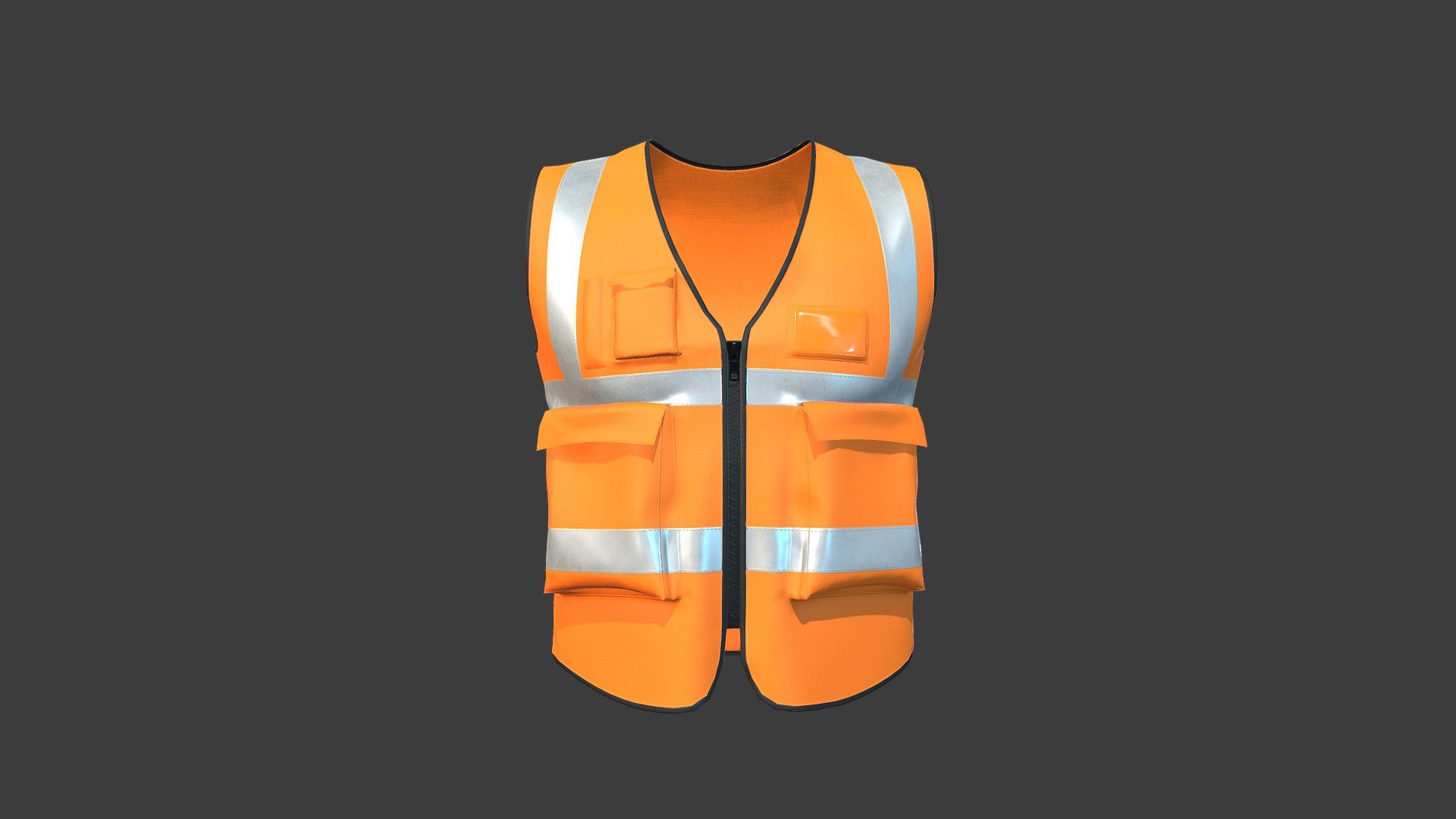 Construction Vest Reflective 3d model