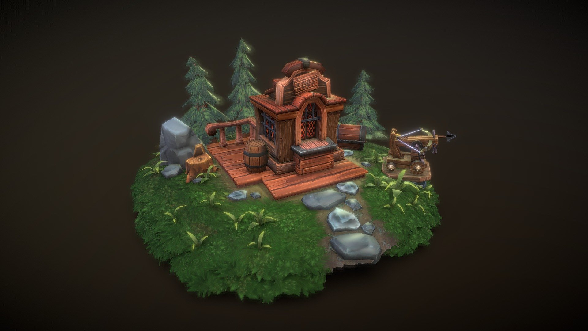 Loot house 3d model