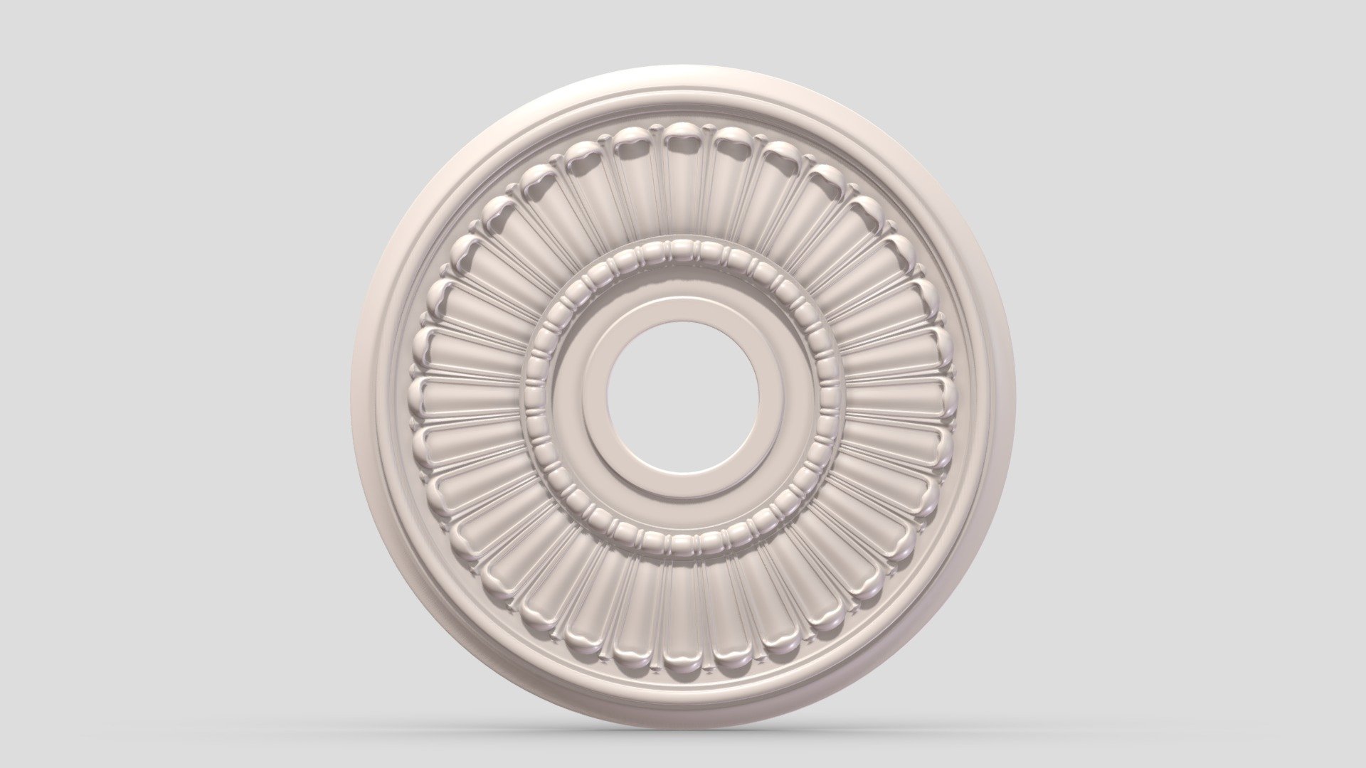 Classic Ceiling Medallion 12 3d model