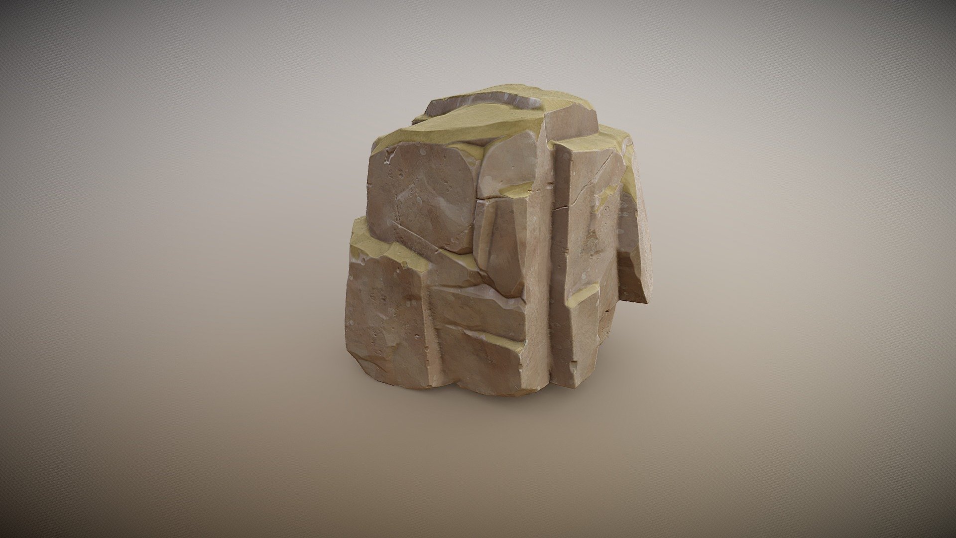 Mossy Rock 3d model