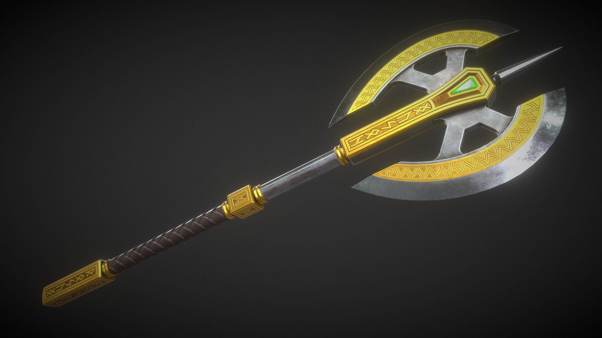 Fantasy Axe 04D 3d model