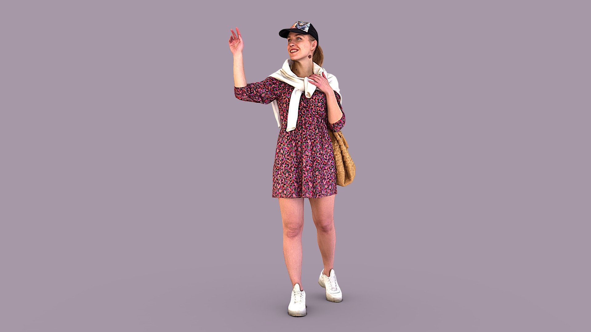 Floral Girl 3d model