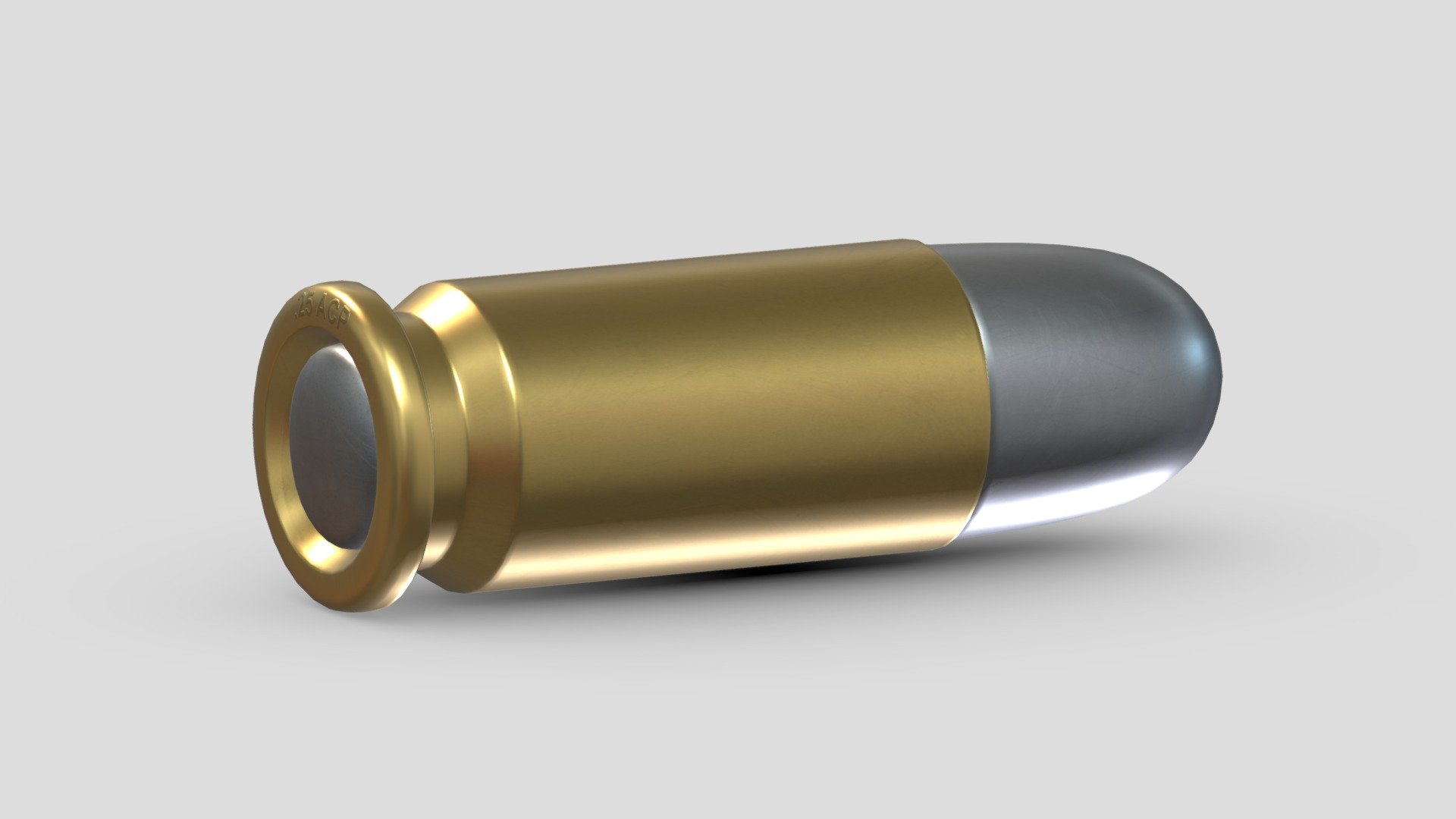 Bullet 25 ACP 3d model