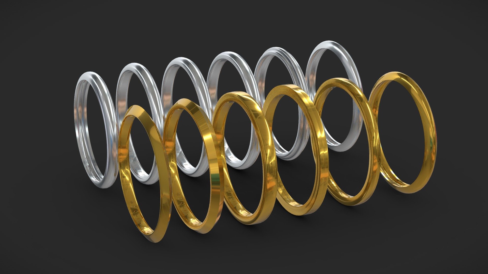 Ring Pack 3d model