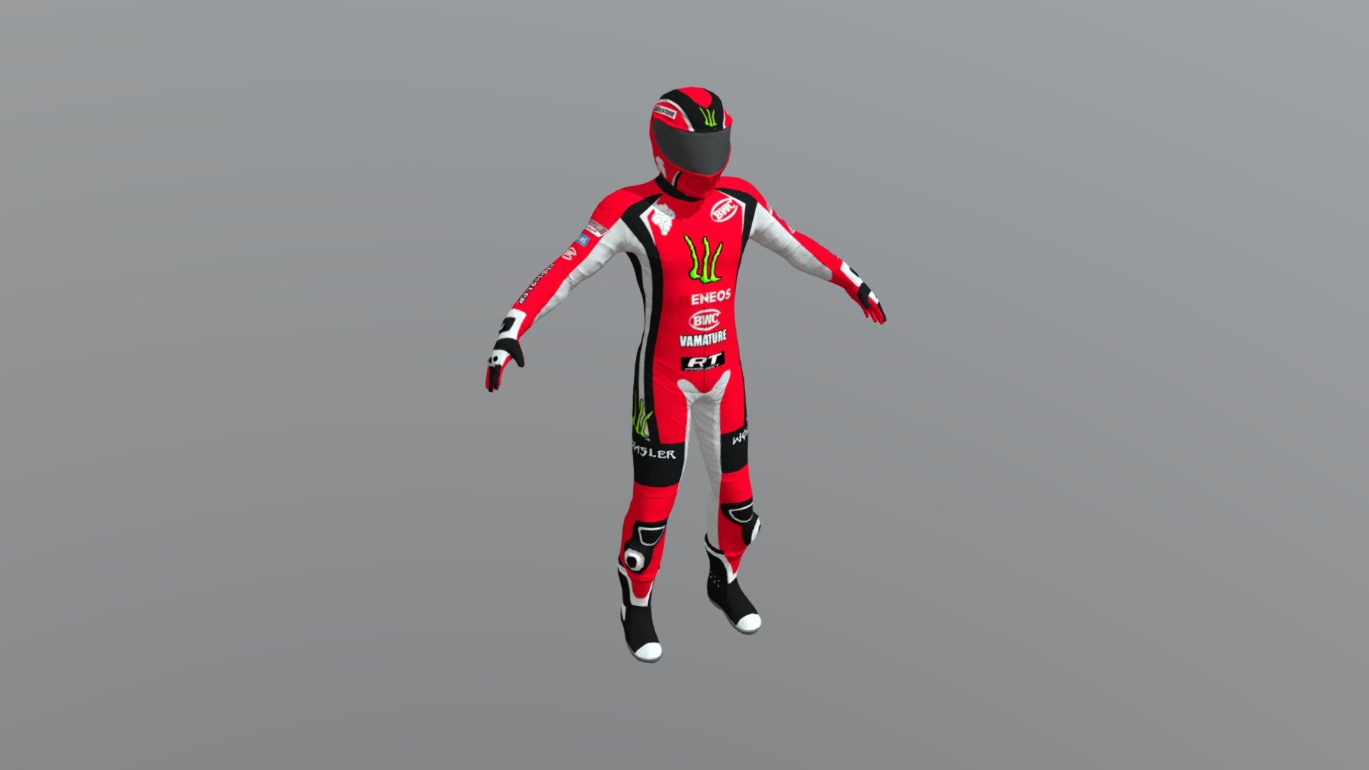 Motorcycle Racer 3d model