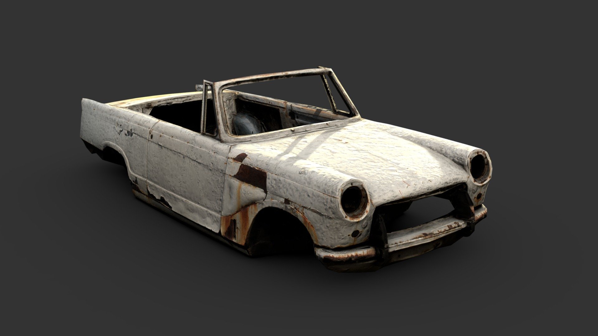 Triumph Herald Wreck 3d model