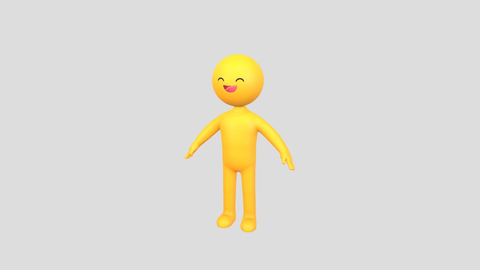 Character236 Smile Man 3d model