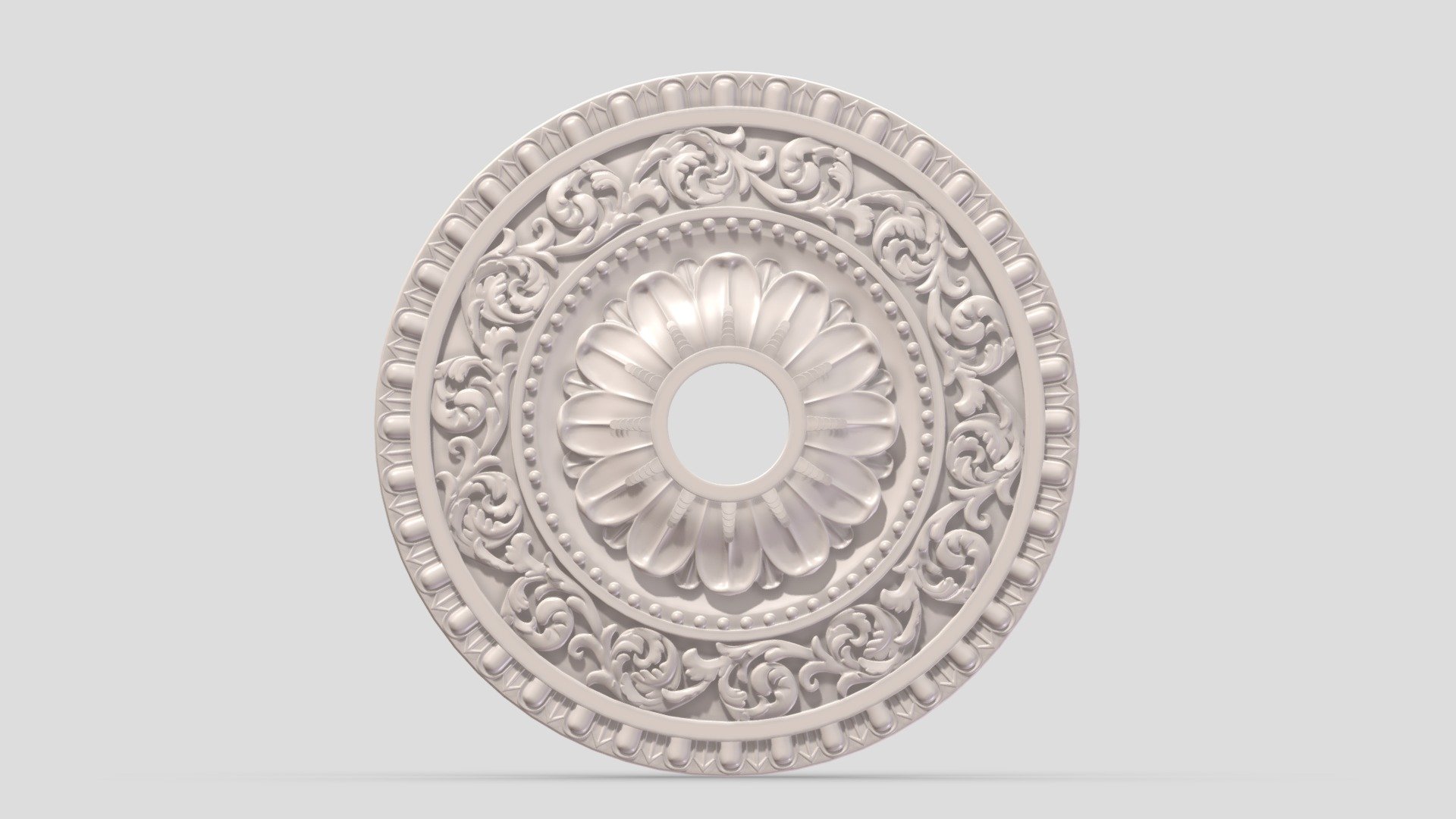 Classic Ceiling Medallion 07 3d model