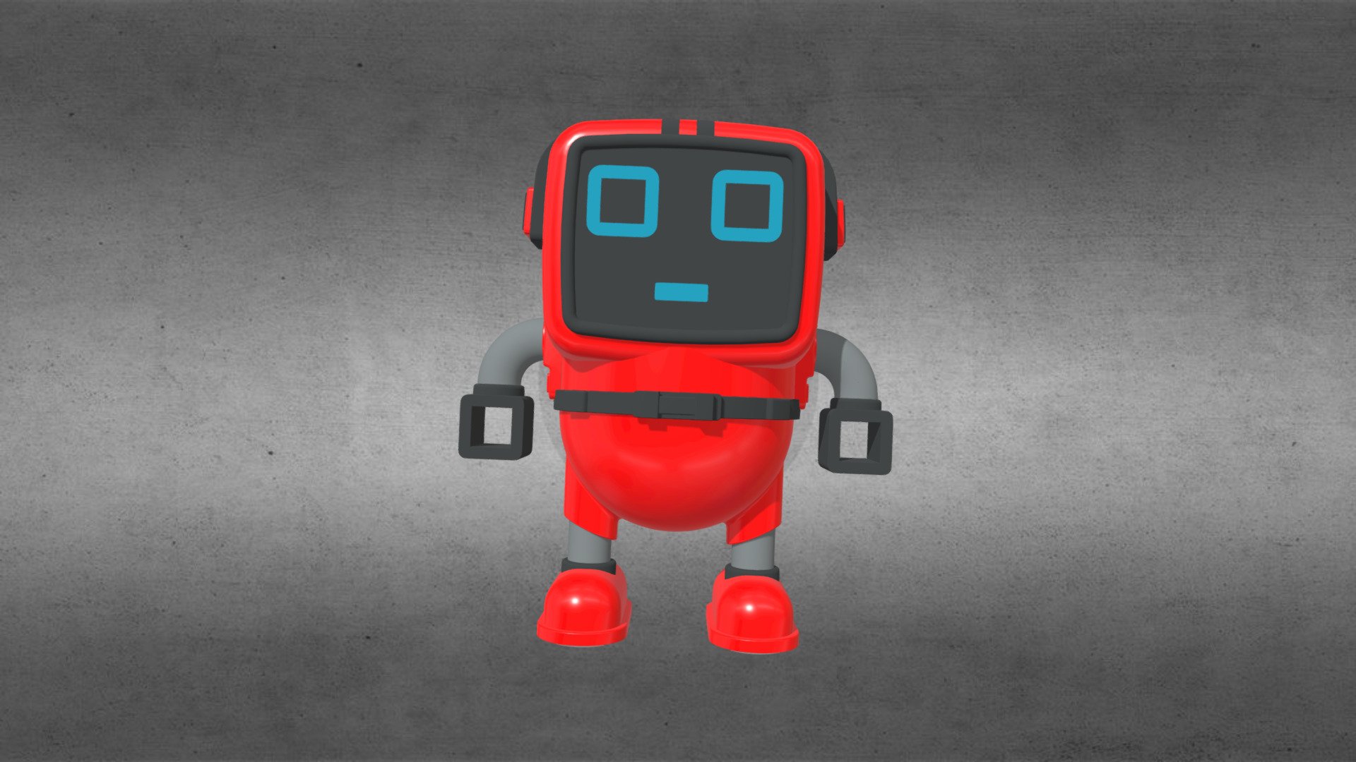 Red Bot 3d model