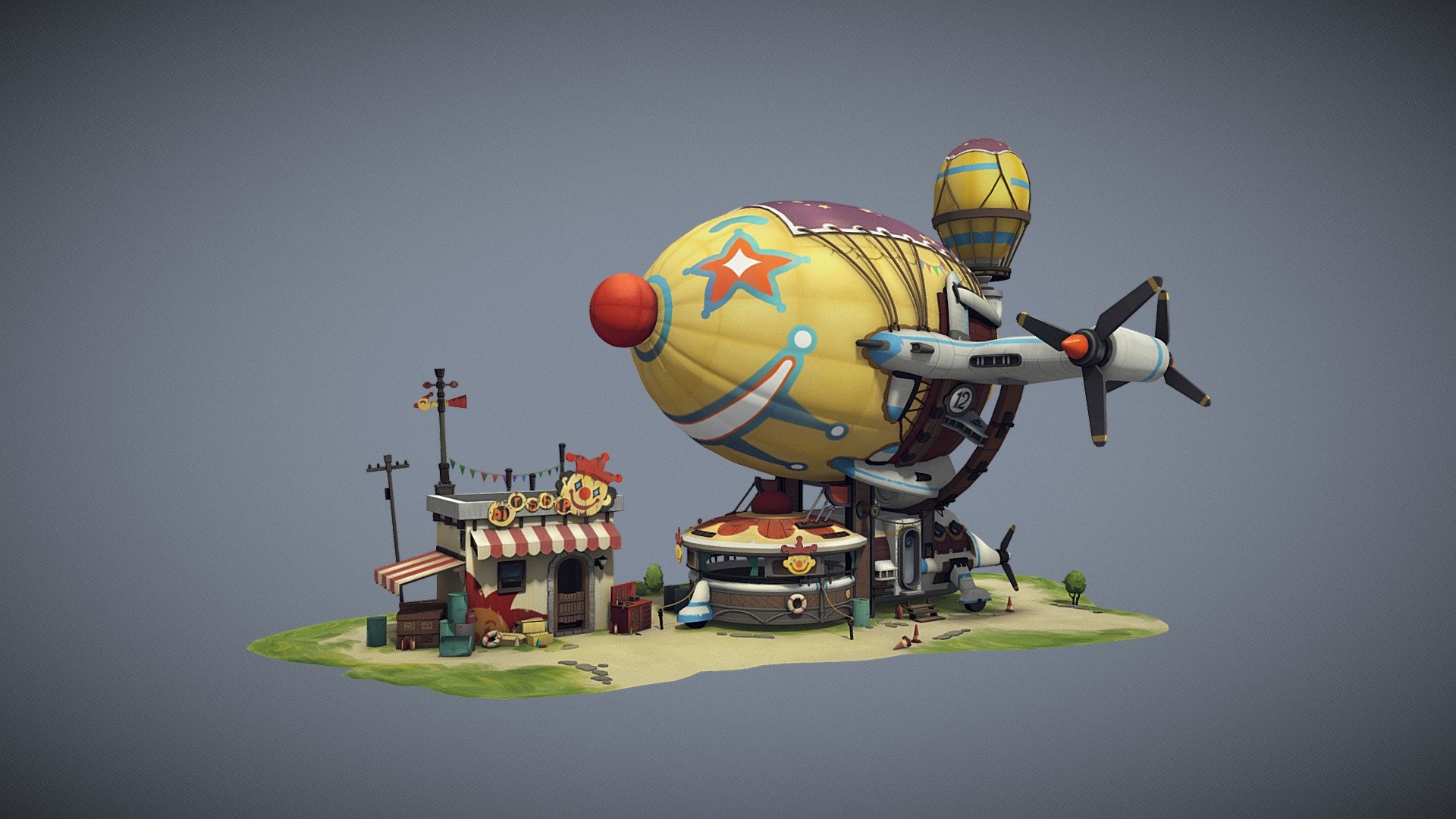 Entertainment park 3d model