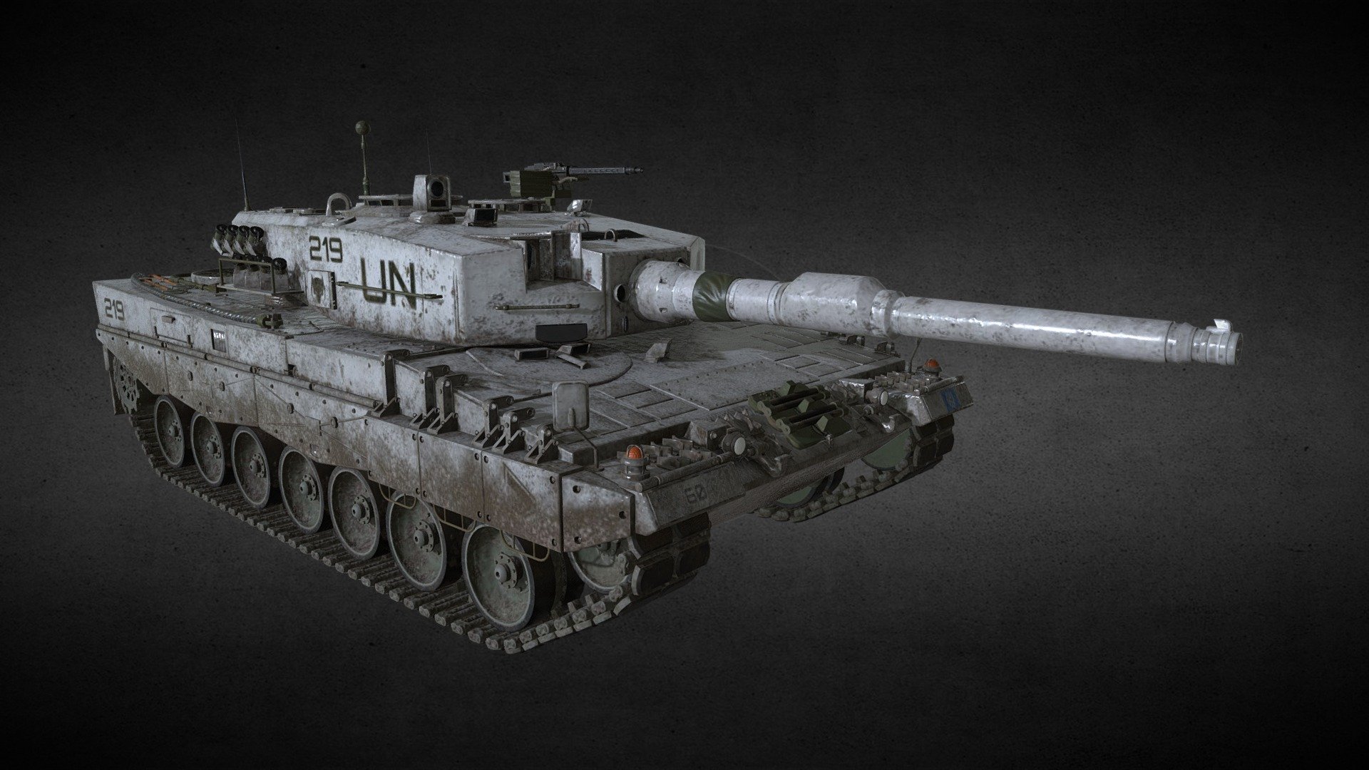 Leopard Tank UN 3d model