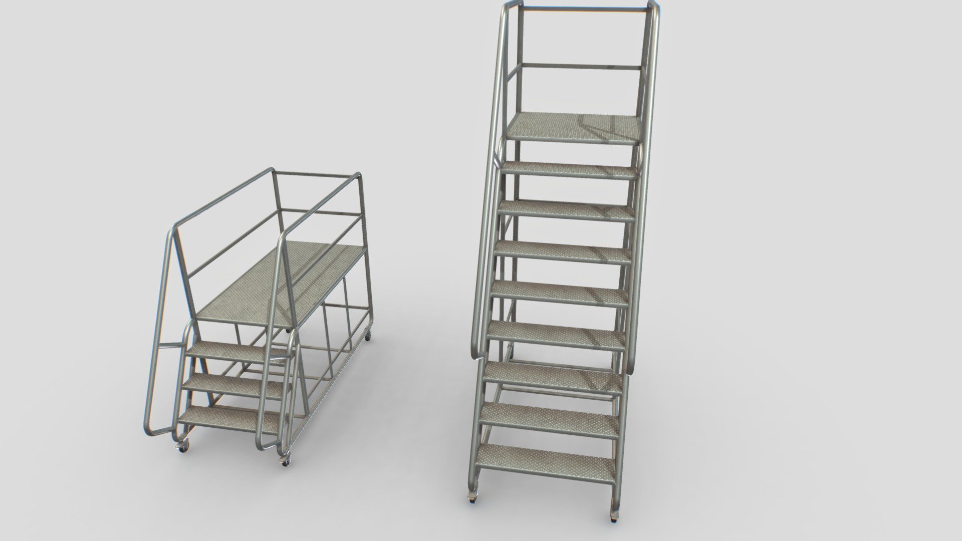 Industrial Warehouse Stair 3d model