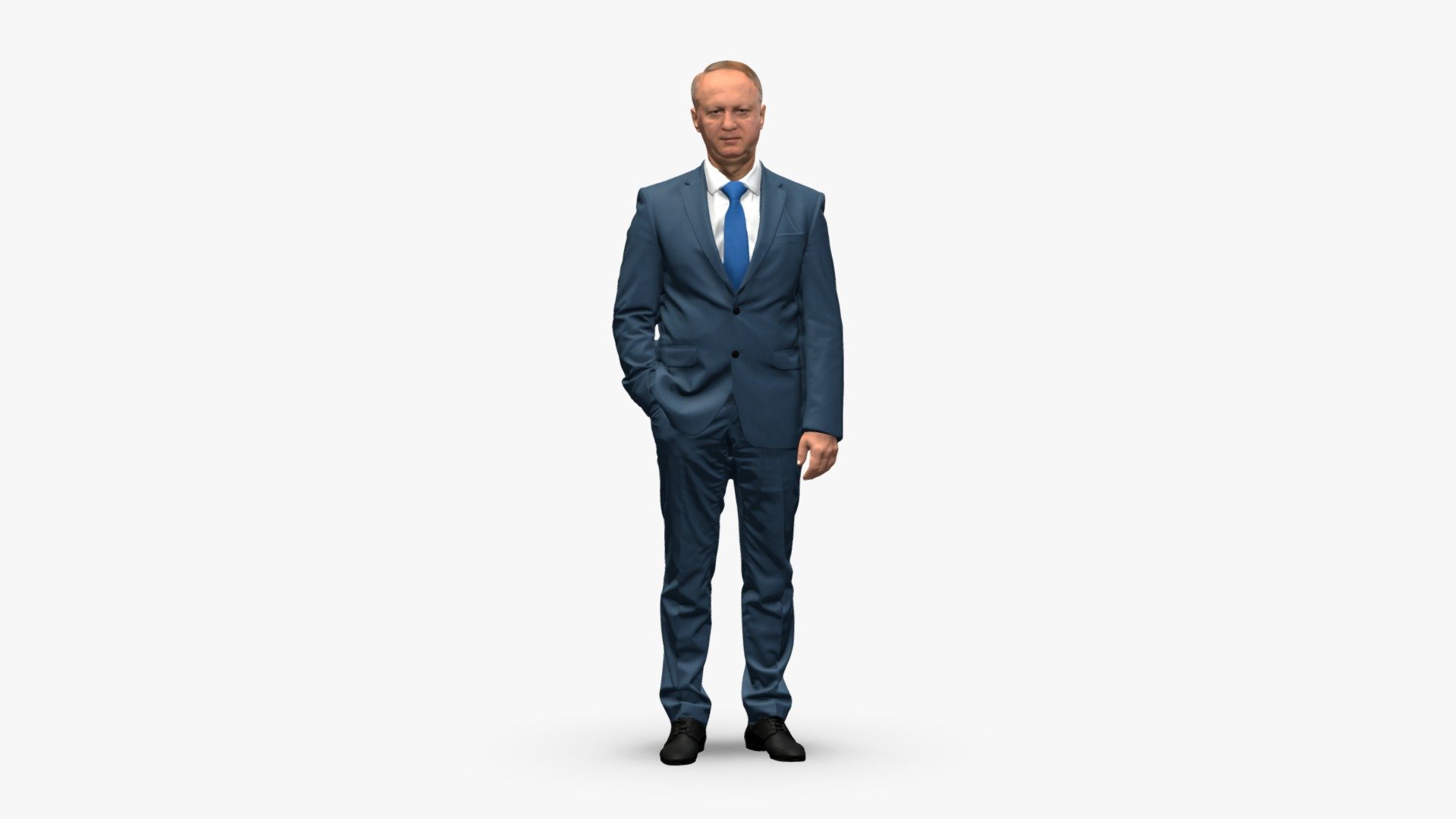 001514_Man in Gray Suit 3d model