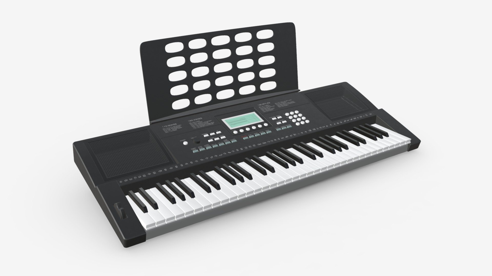 Home music keyboard 3d model