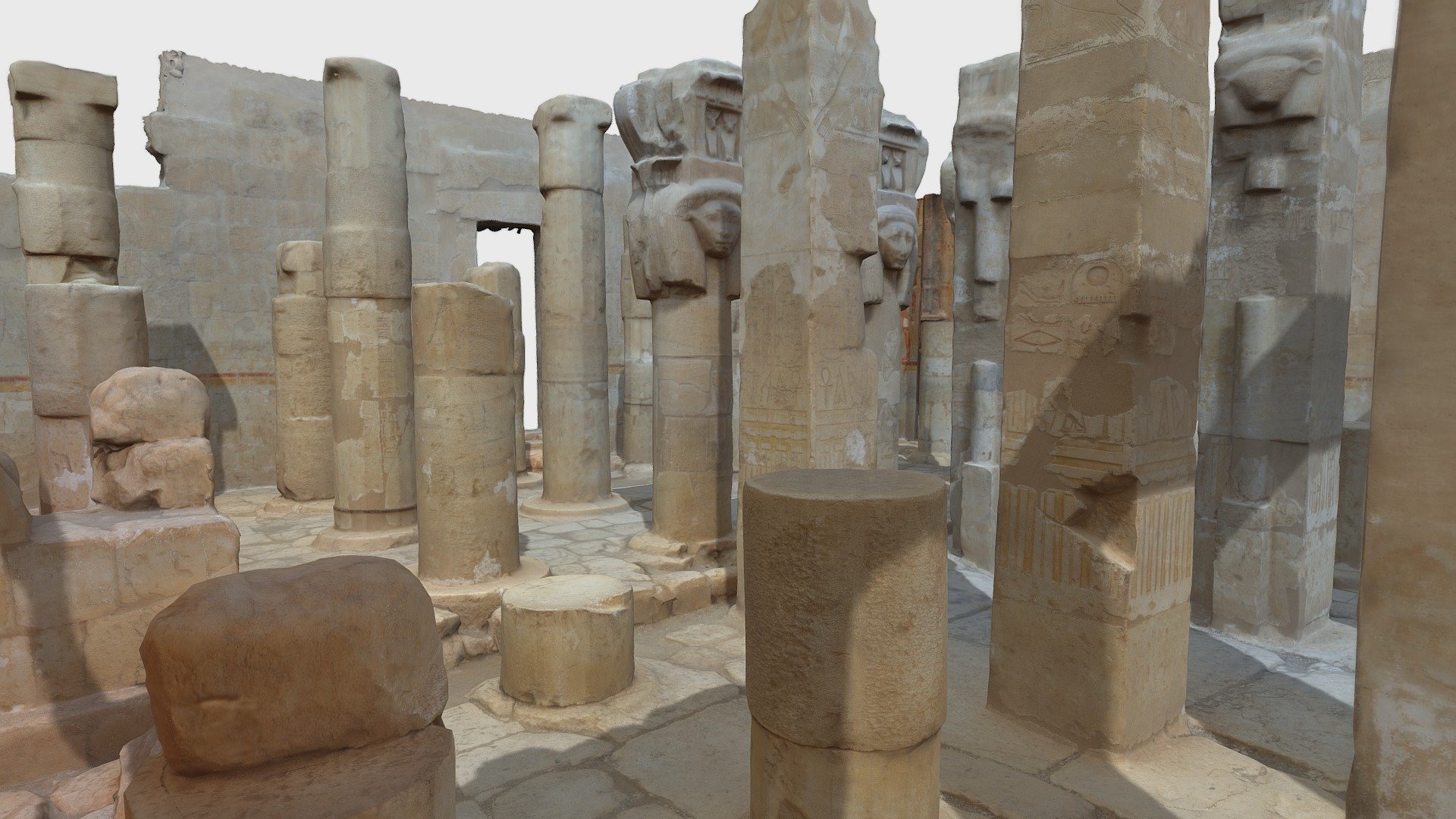 Hypostyle Hall of the Hathor Shrine 3d model