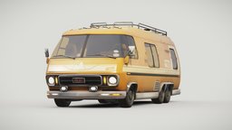 FREE GMC Motorhome reimagined low poly