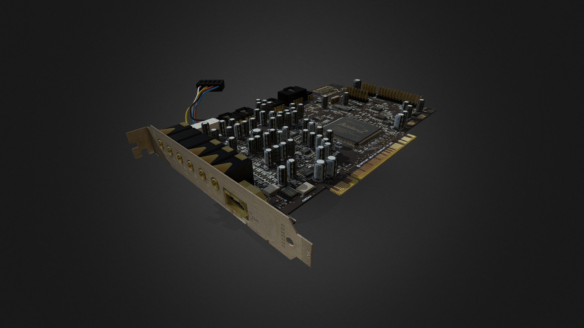 3D Circuit Board Render 3d model