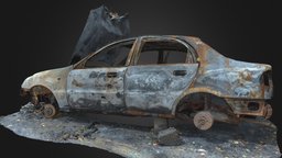 Abandoned Burnt Car