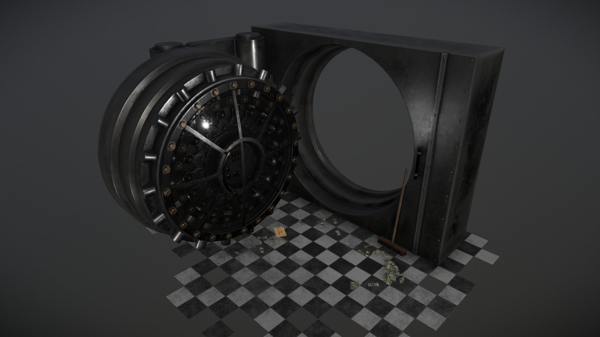 Bank Vault 3d model