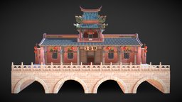 Chinese Temple Side Building