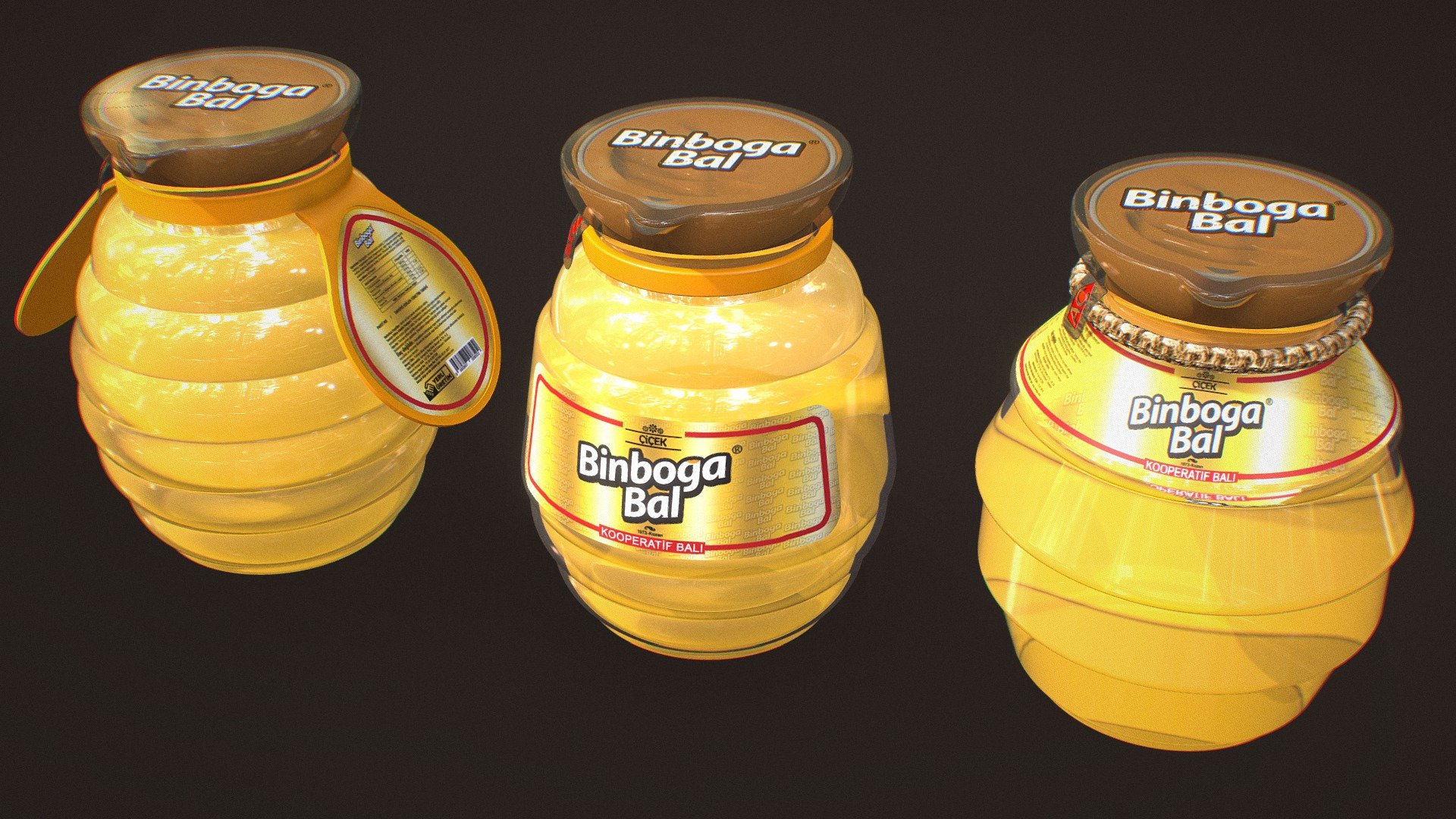 Honey Jar Design 3d model