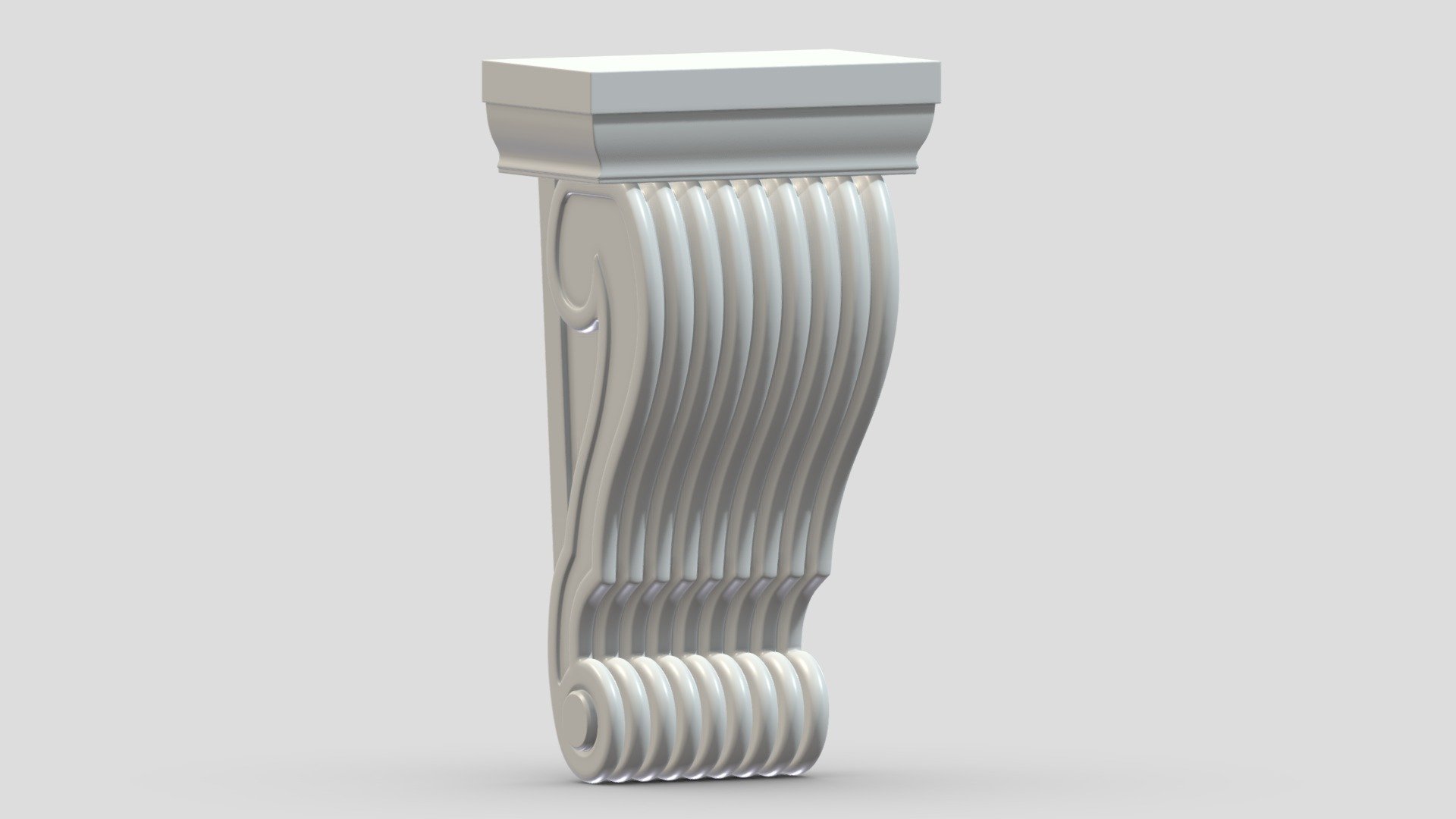 Scroll Corbel 05 3d model