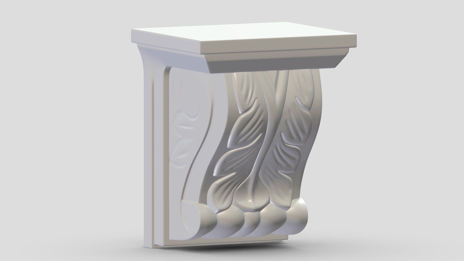 Scroll Corbel 19 3d model