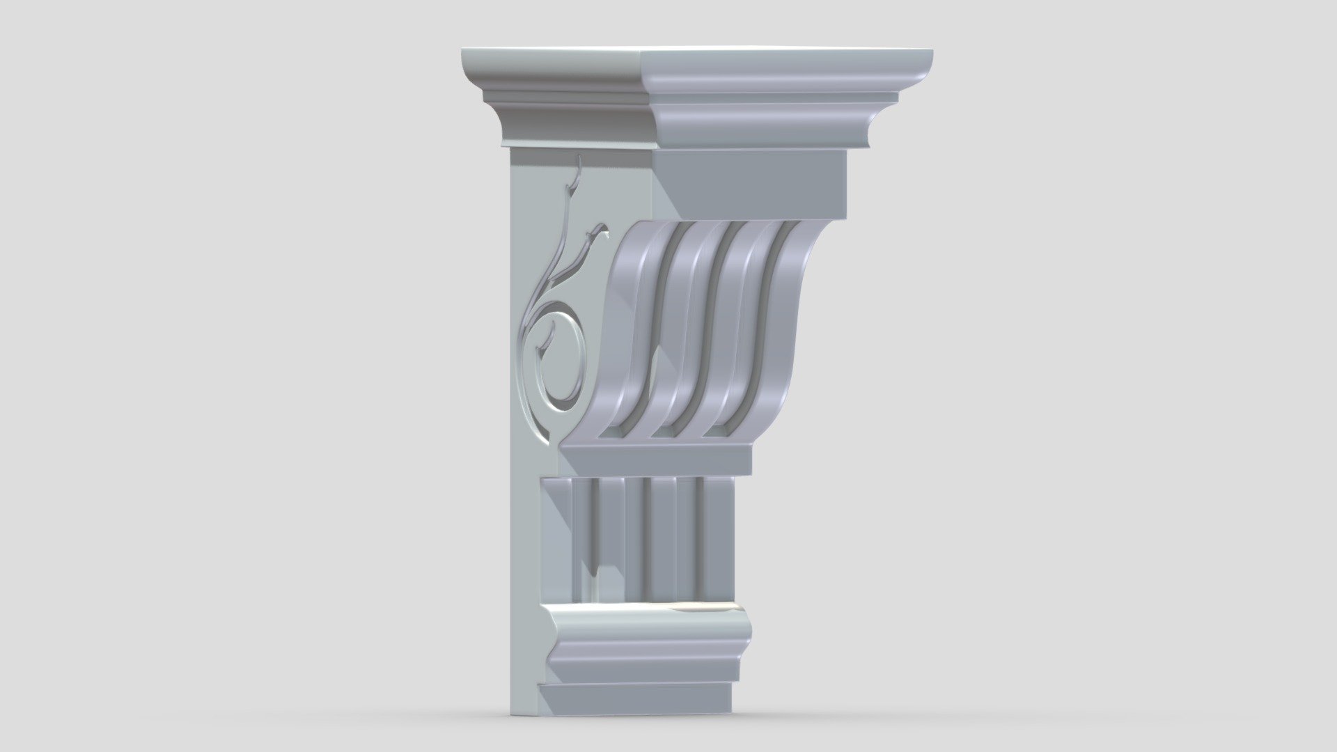 Scroll Corbel 47 3d model