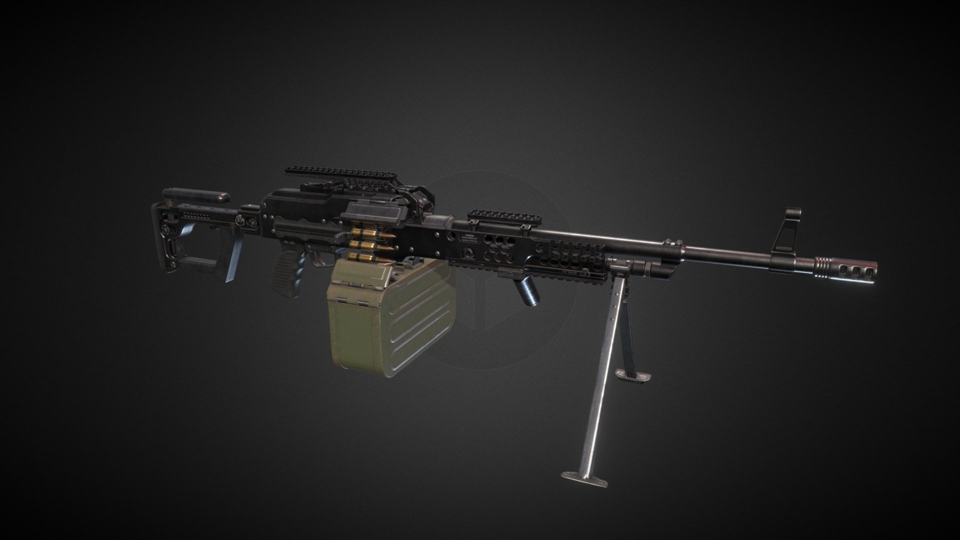 PKP Pecheneg with Zenitco Pack 3d model