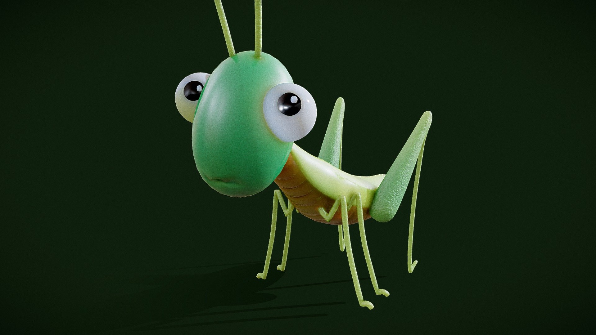 Grasshopper Toon 3d model