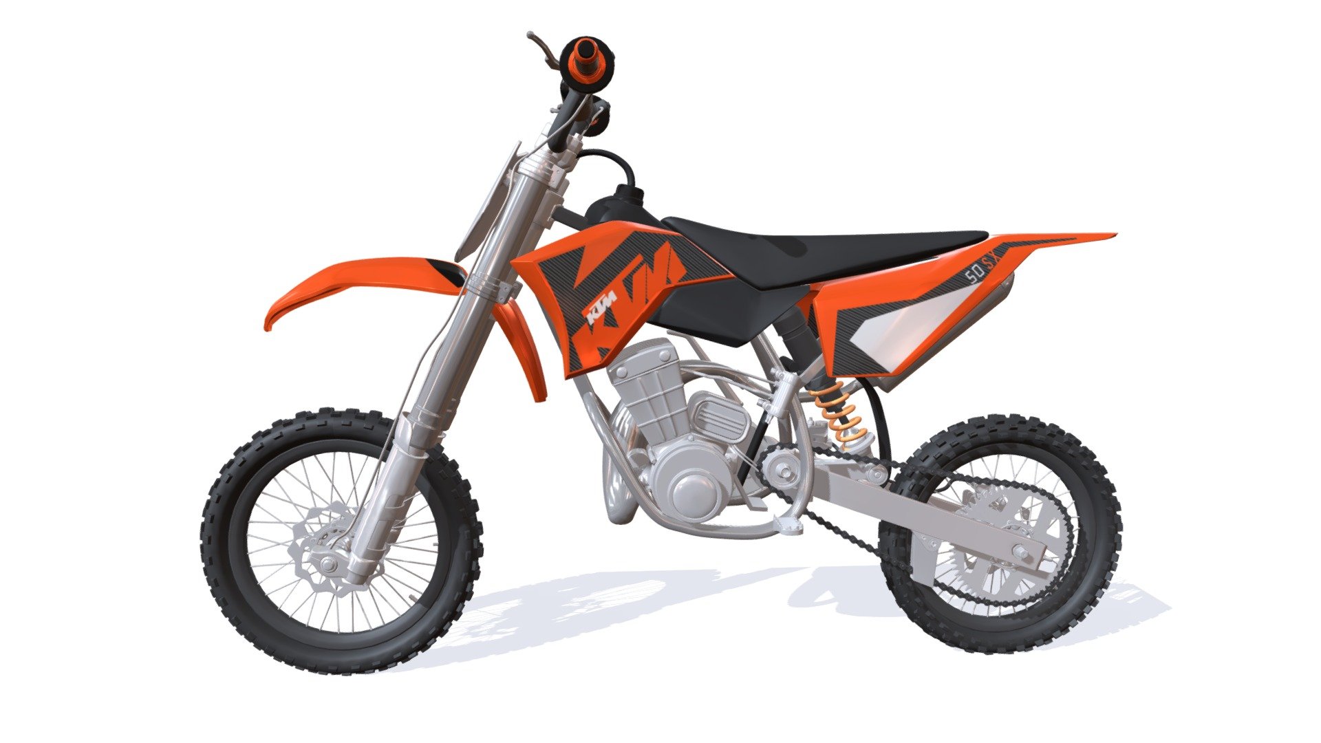 KTM Motocross Bike 3d model