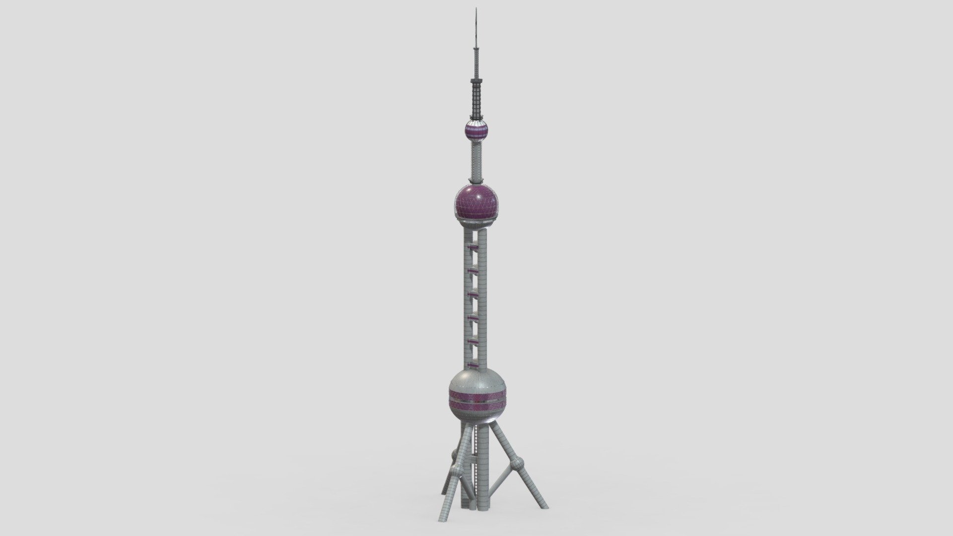 Telecommunication Tower 08 3d model