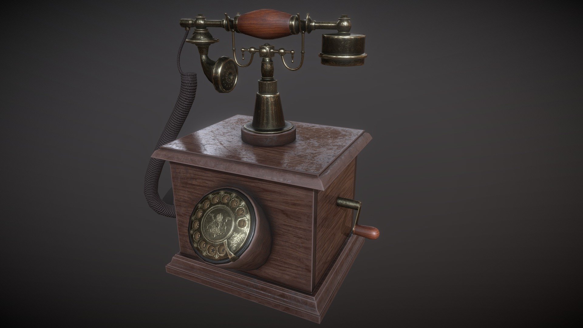 Vintage Telephone 3d model