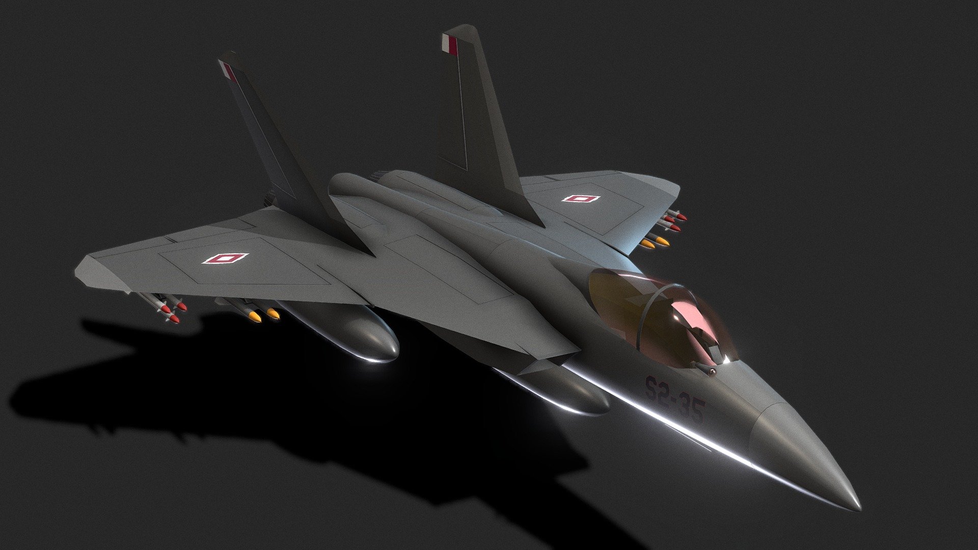 TC.85 Heavy Multirole Fighter 3d model