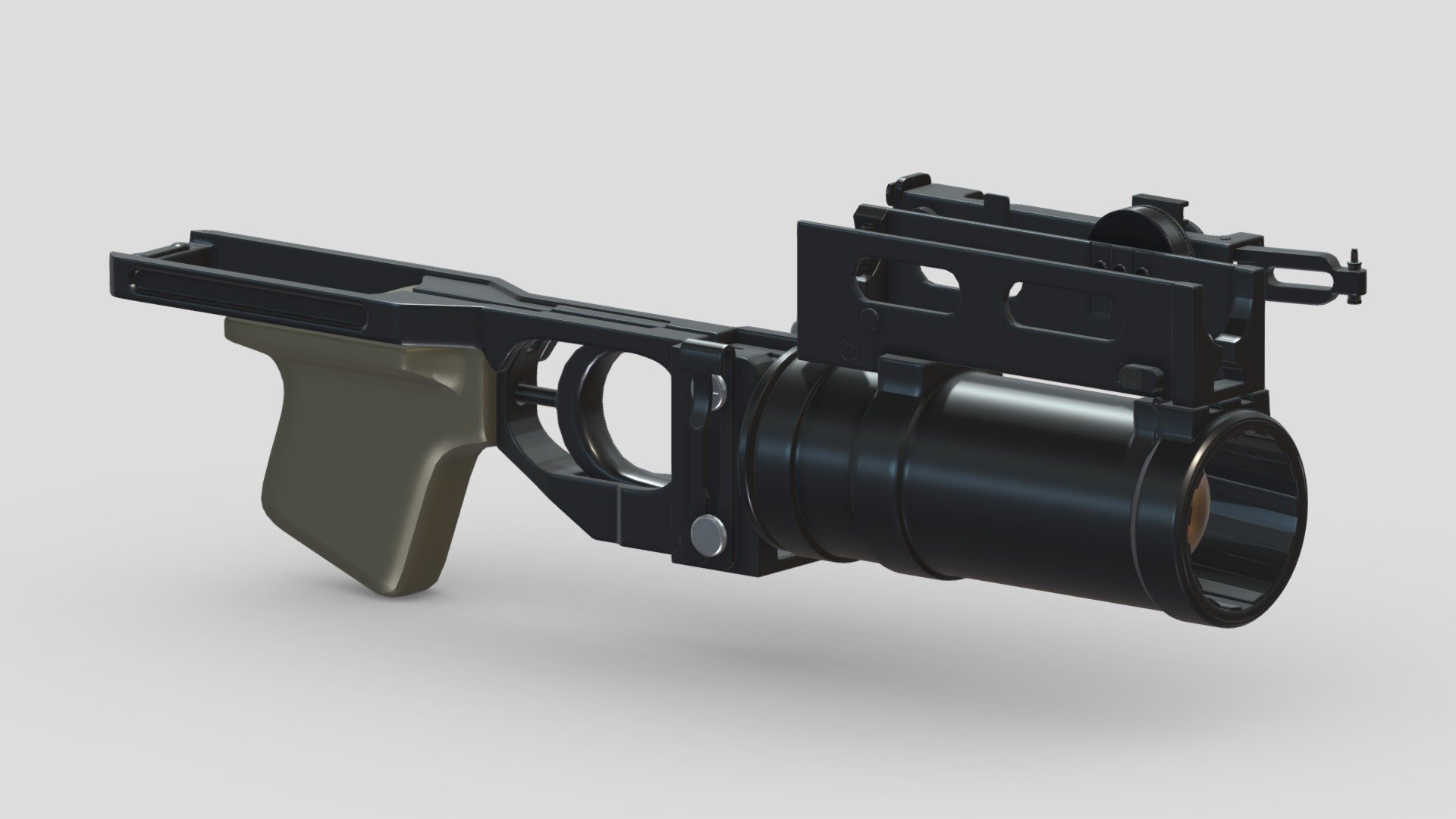 GP-25 Grenade Launcher 3d model