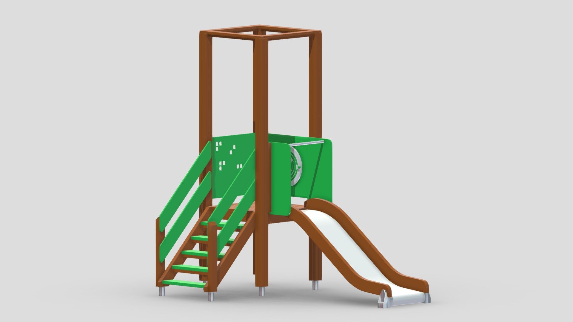 Lappset Tower And Slide 3d model