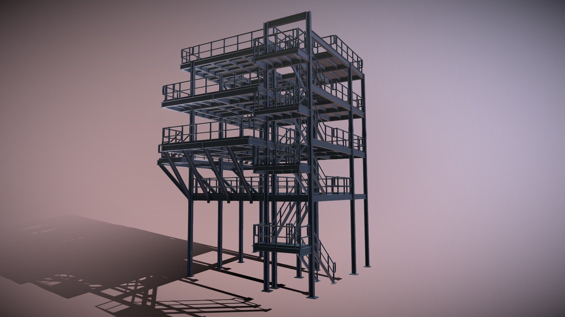 TOWER PLATFORM 3d model