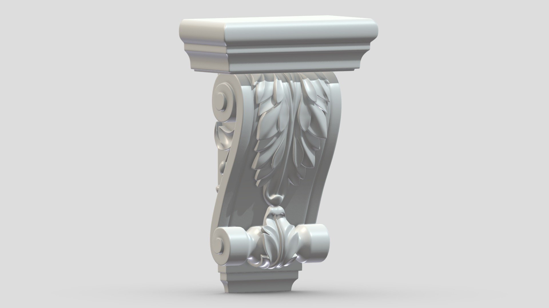 Scroll Corbel 57 3d model