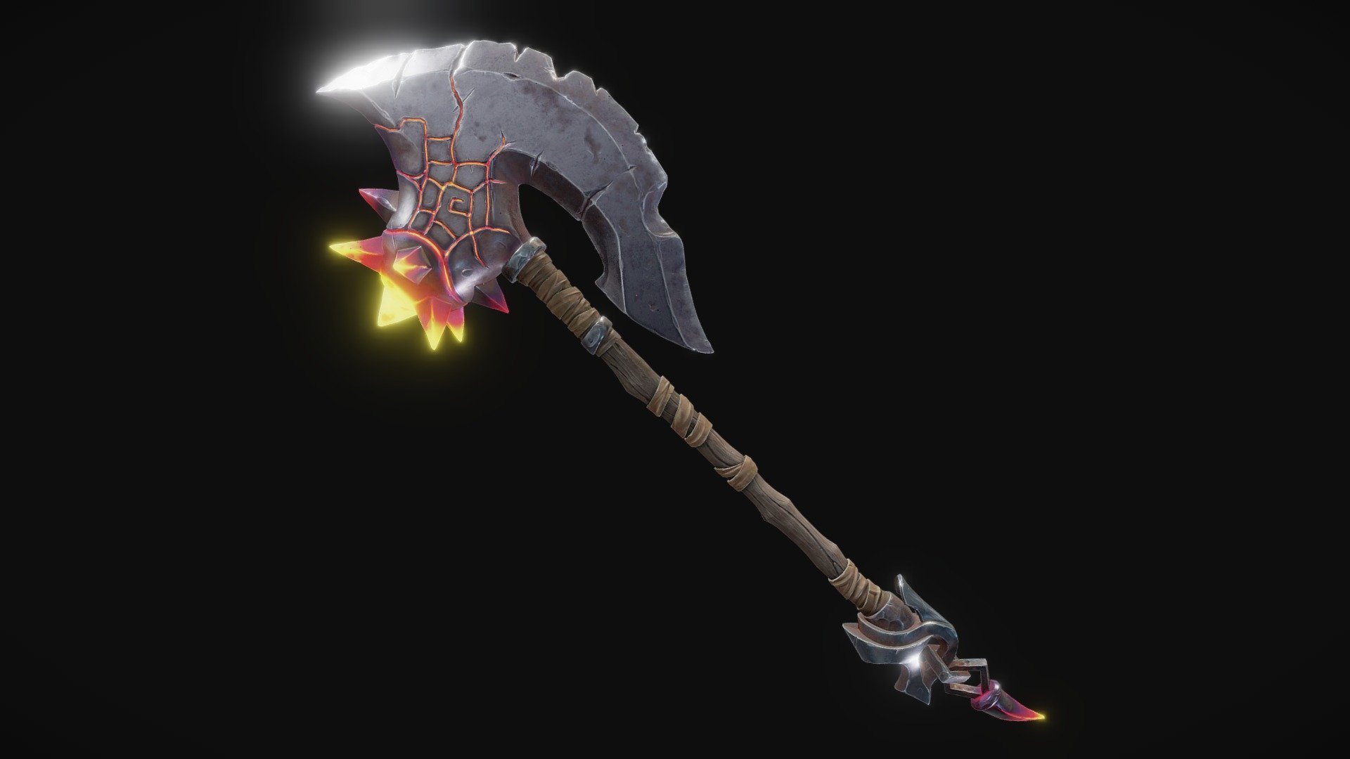 Ember Reforged Axe 3d model