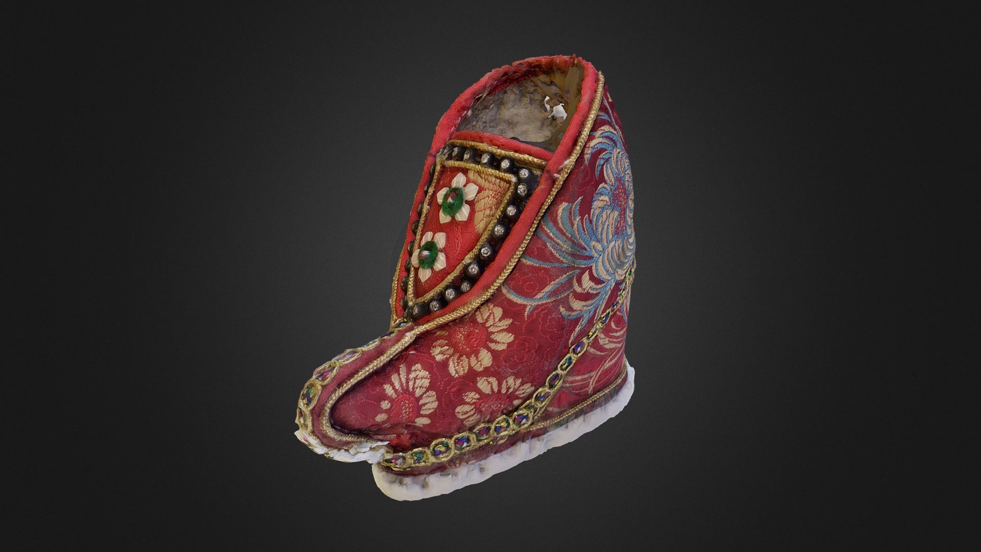 foot binding shoes_test2 3d model