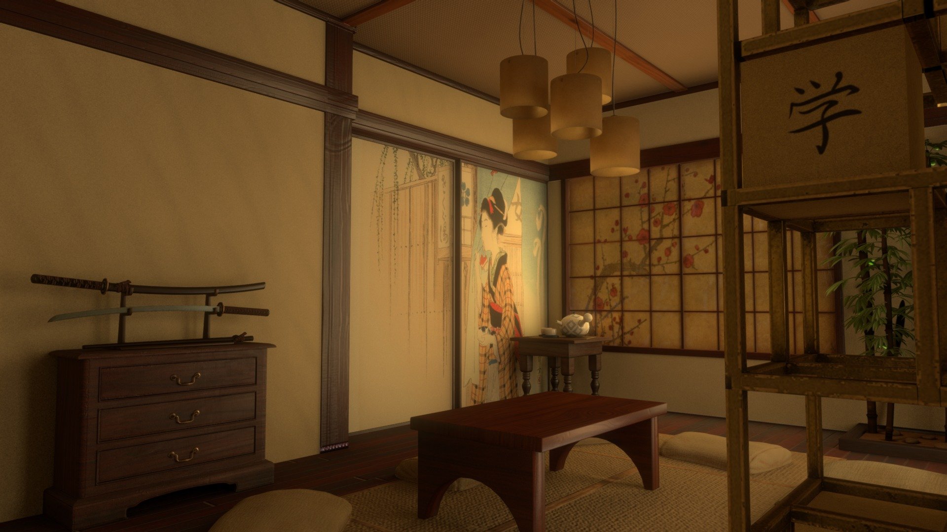 Washitsu Room 3d model