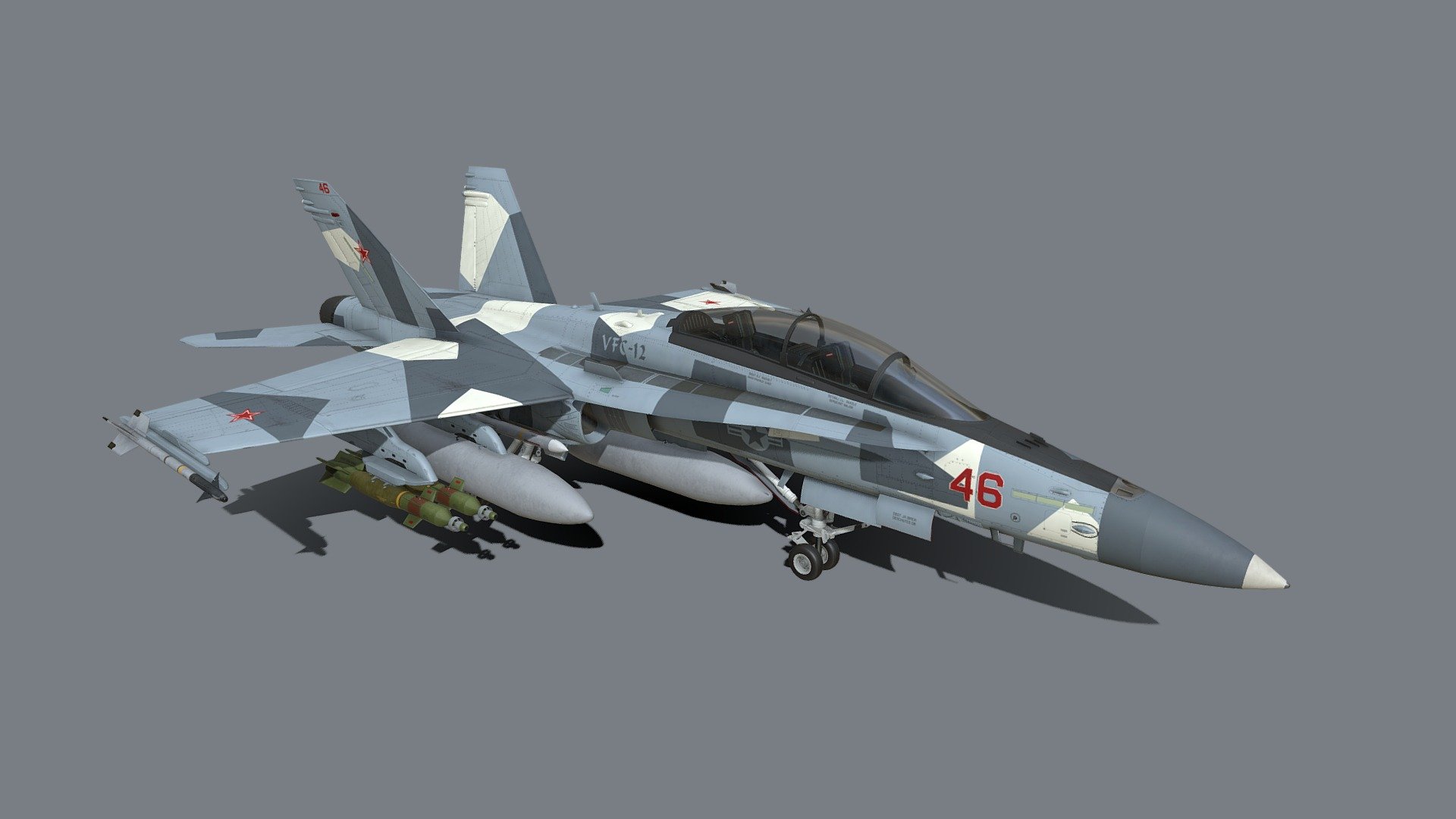 F/A-18D Hornet 3d model