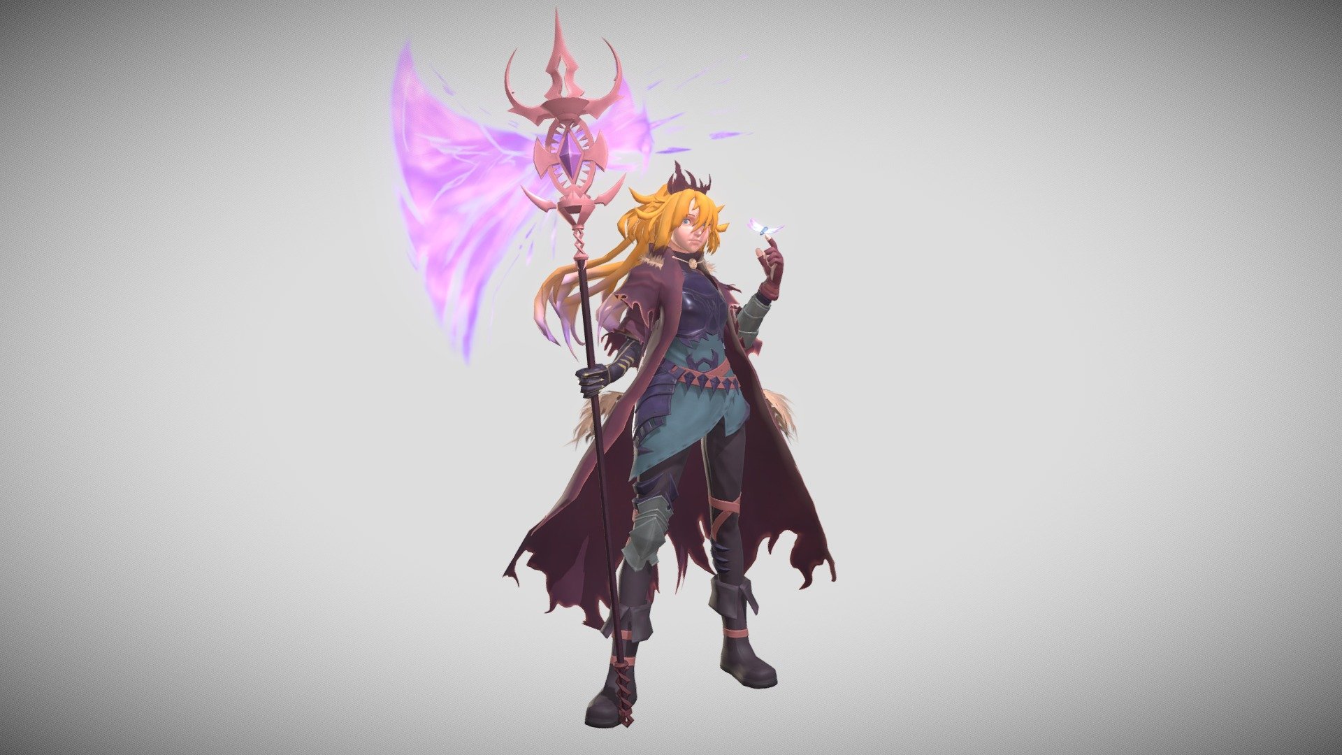 Dark Mage Future Princess 3d model