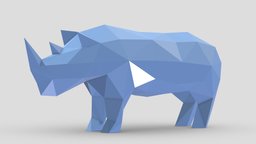 Low Poly Rhinoceros