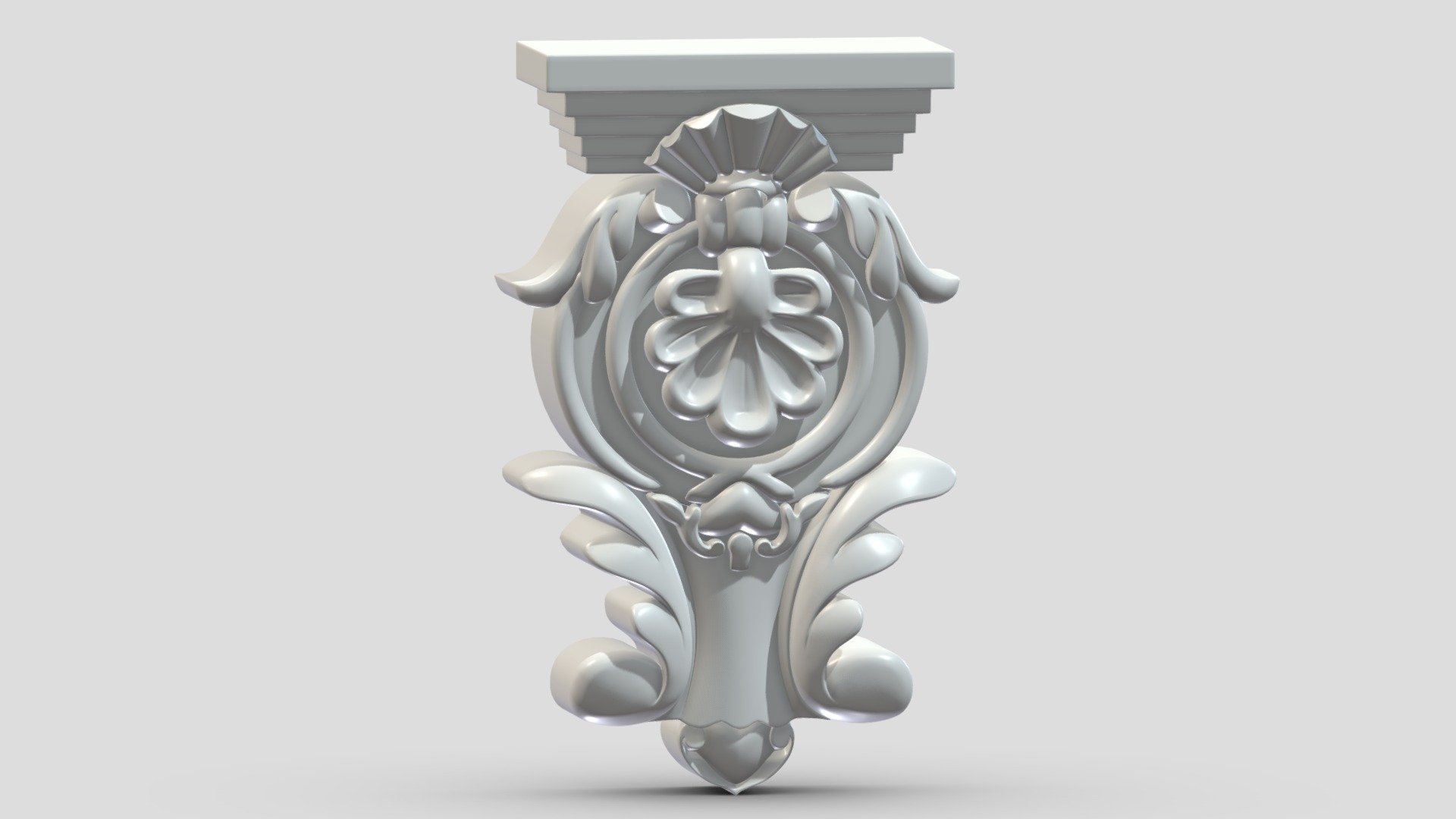 Scroll Corbel 15 3d model