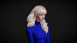 Stylized female character