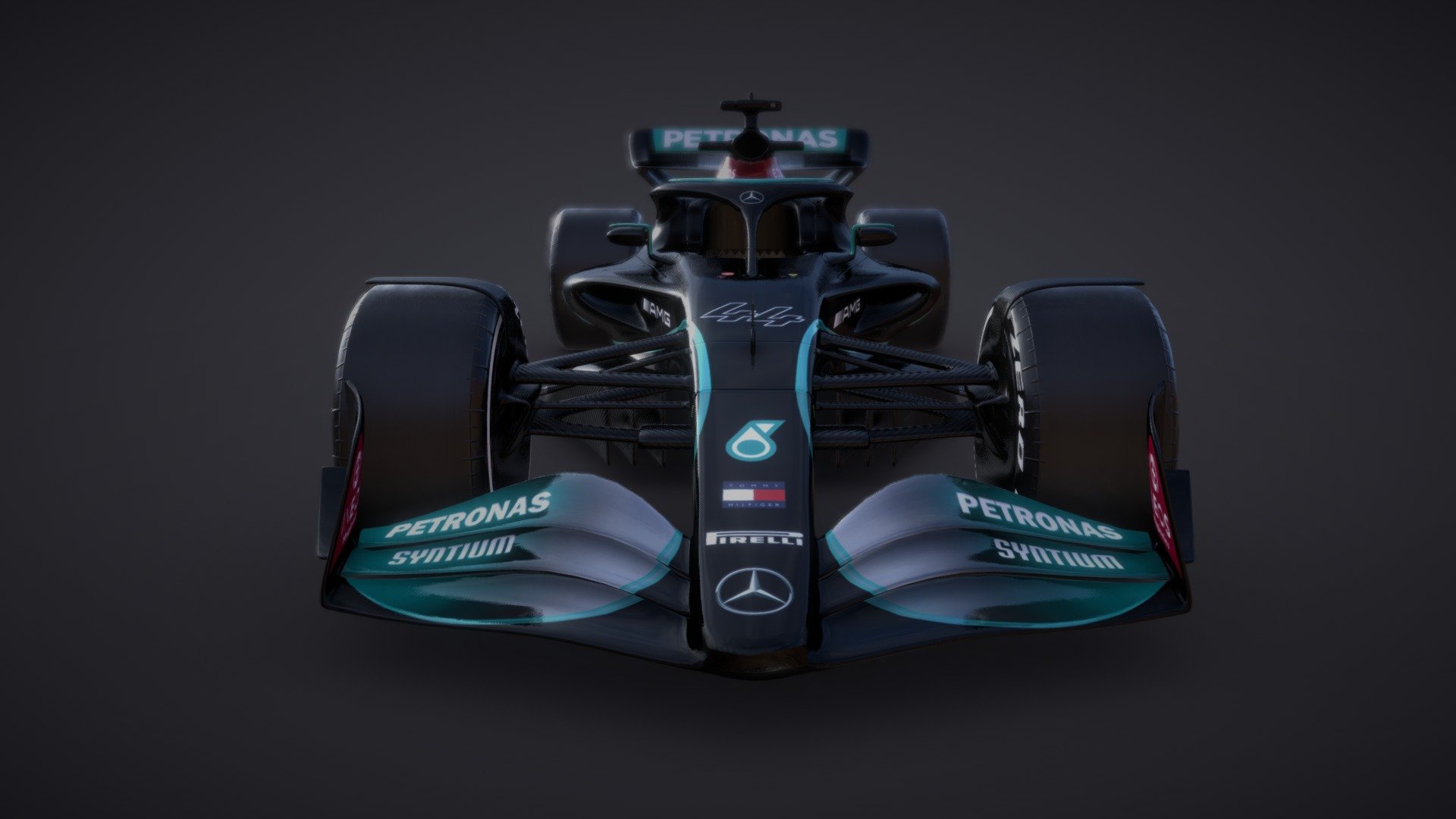 F1 Mercedes W13 Concept 3d model