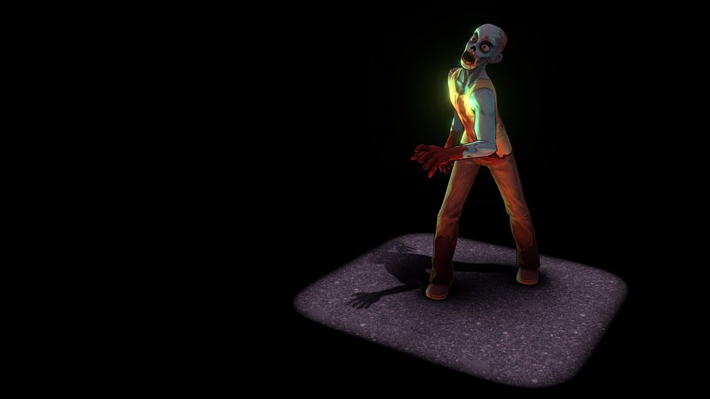 Zombie night 3d model