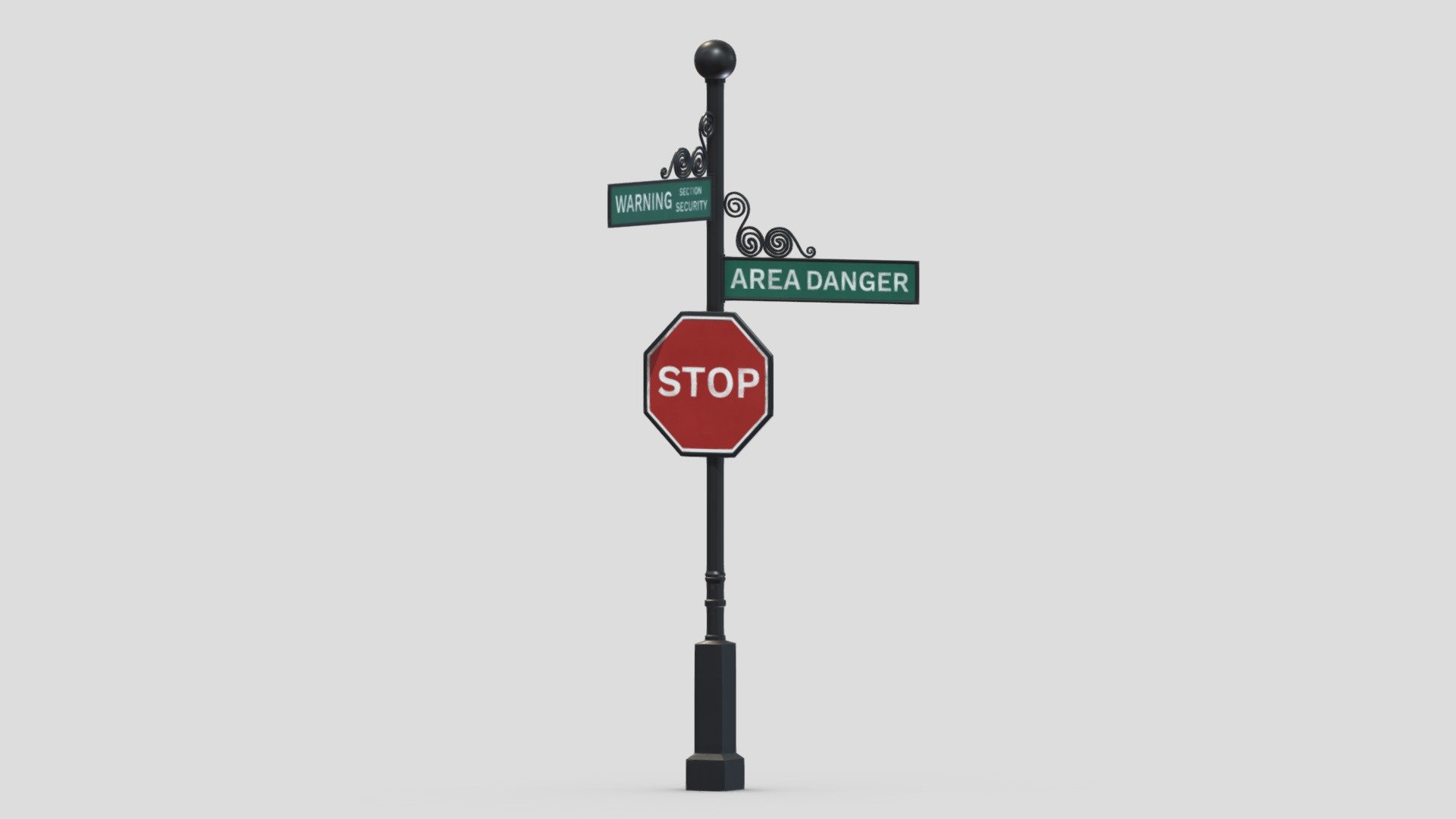 Street Sign 22 3d model